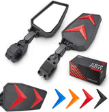 Espejo retrovisor lateral de color universal para barra antivuelco UTV de 1.75 "-2 ''