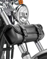 Motorcycle PU Leather Tool Bag Fork Bag