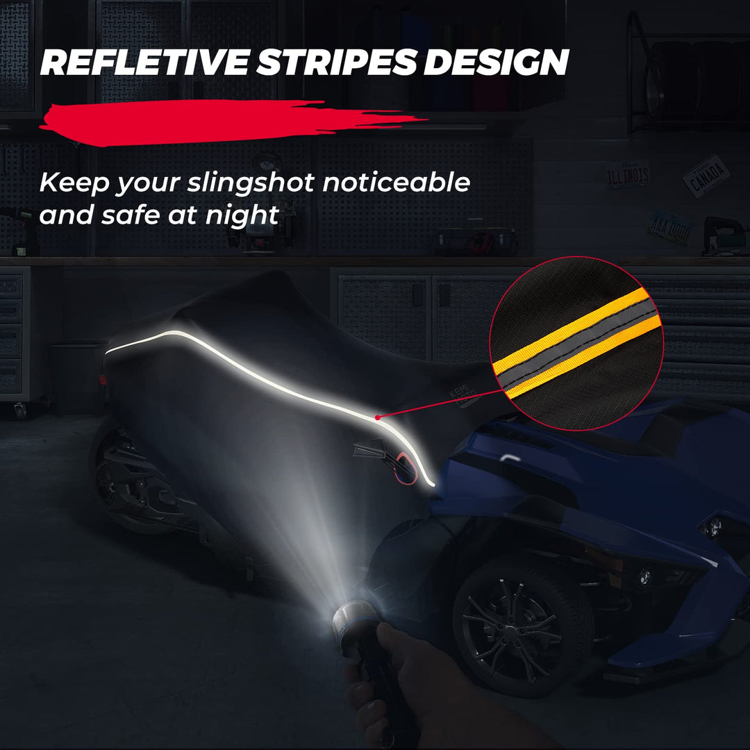 Half Cover Cockpit Cover Compatible with Polaris Slingshot - Kemimoto