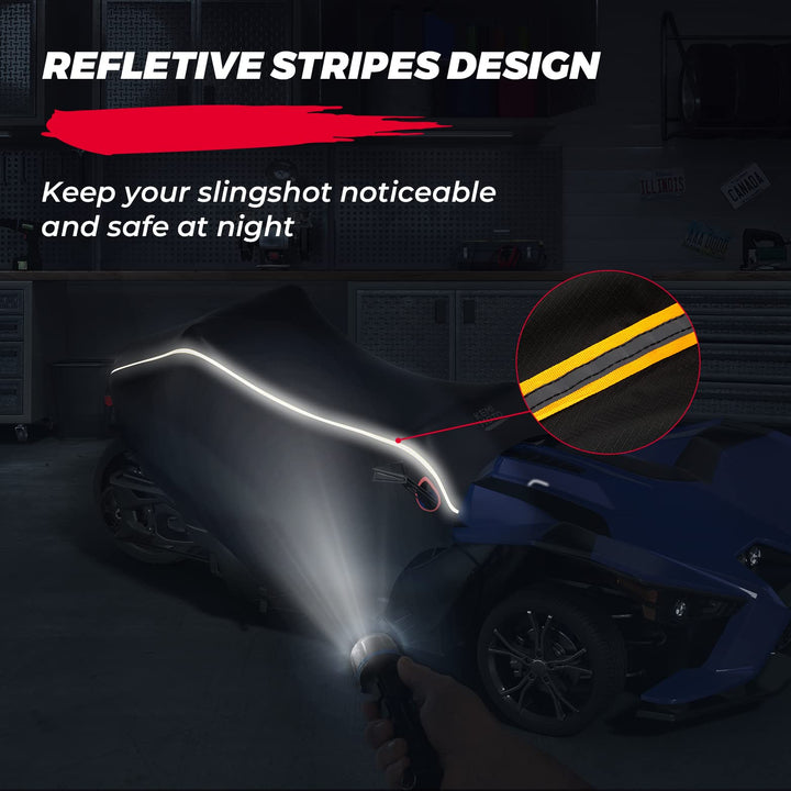 Half Cover Cockpit Cover Compatible with Polaris Slingshot - Kemimoto