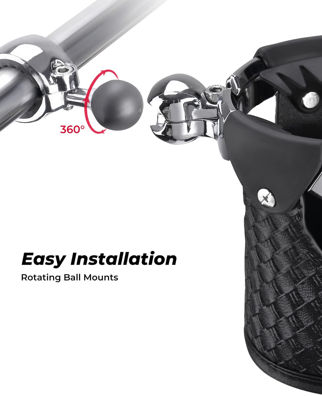 Harley Motorcycle Handlebar Leather Cup Holders - Kemimoto