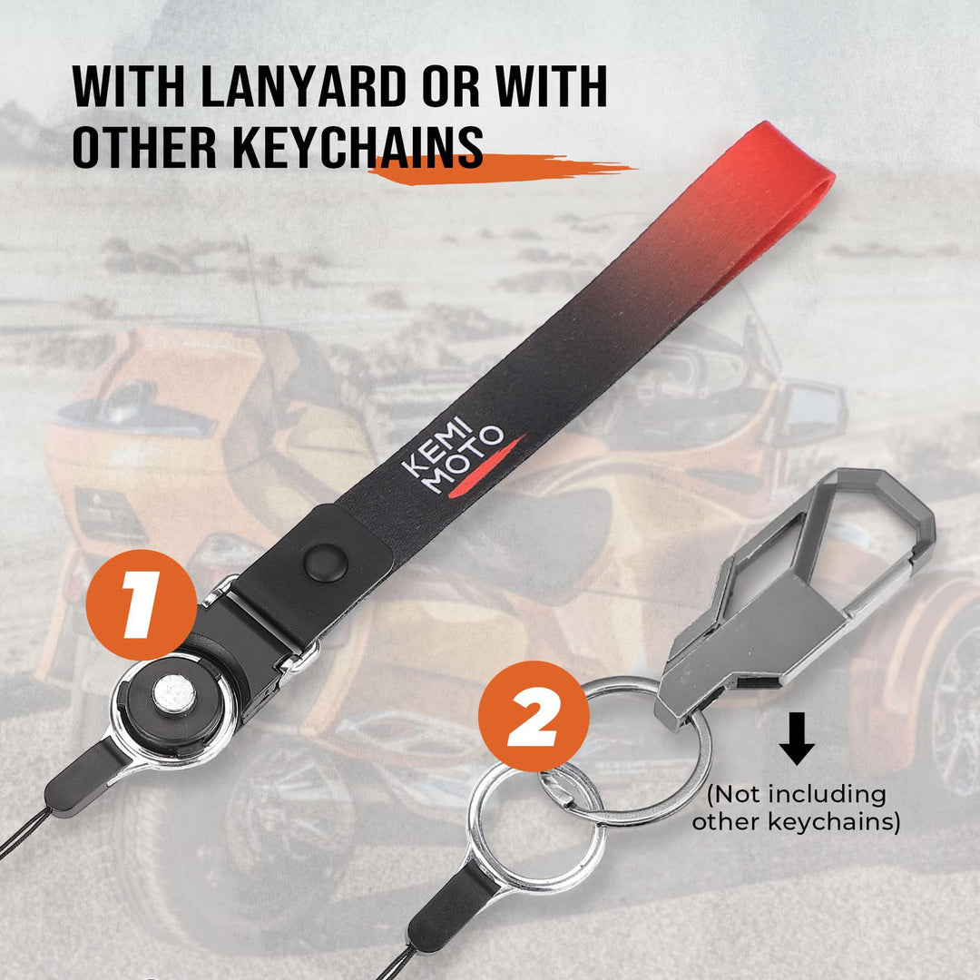 Key Holder With Lanyard Fit Can-Am Spyder - Kemimoto