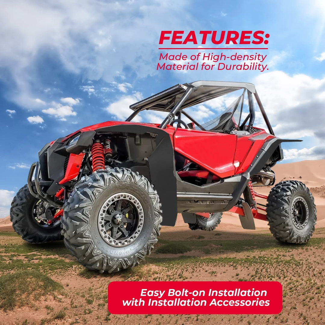 Fender Flares Mud Guards Fit Talon 1000x 1000r 1000x4 (2019-2022) - Kemimoto