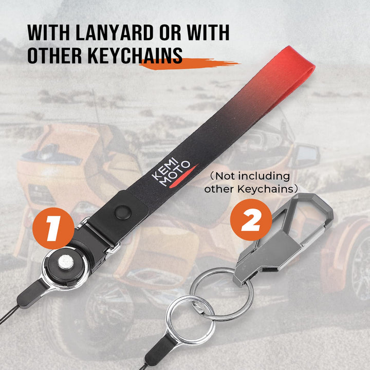 Key Holder With Lanyard Fit Can-Am Spyder - Kemimoto