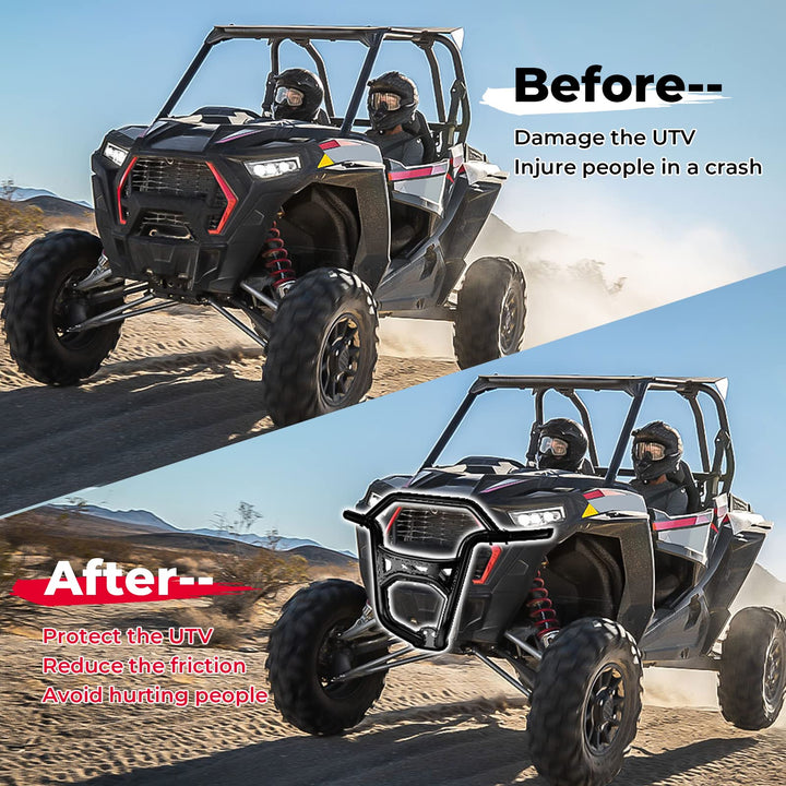Front Bumper Fit Polaris RZR XP 1000 / Turbo (2019-2023) - Kemimoto
