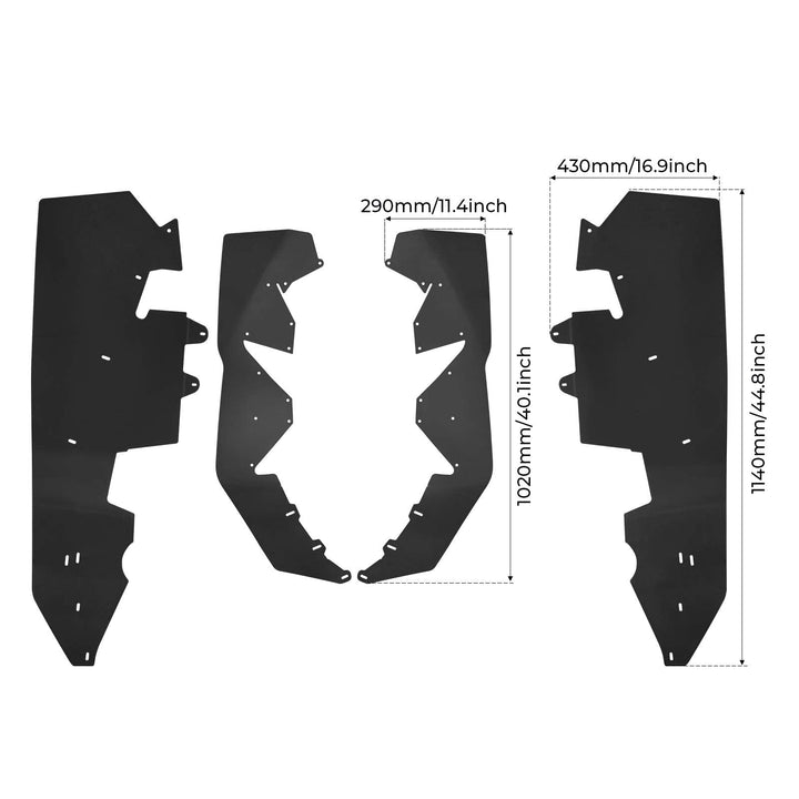 Fender Flares Mud Guards Fit Talon 1000x 1000r 1000x4 (2019-2022) - Kemimoto