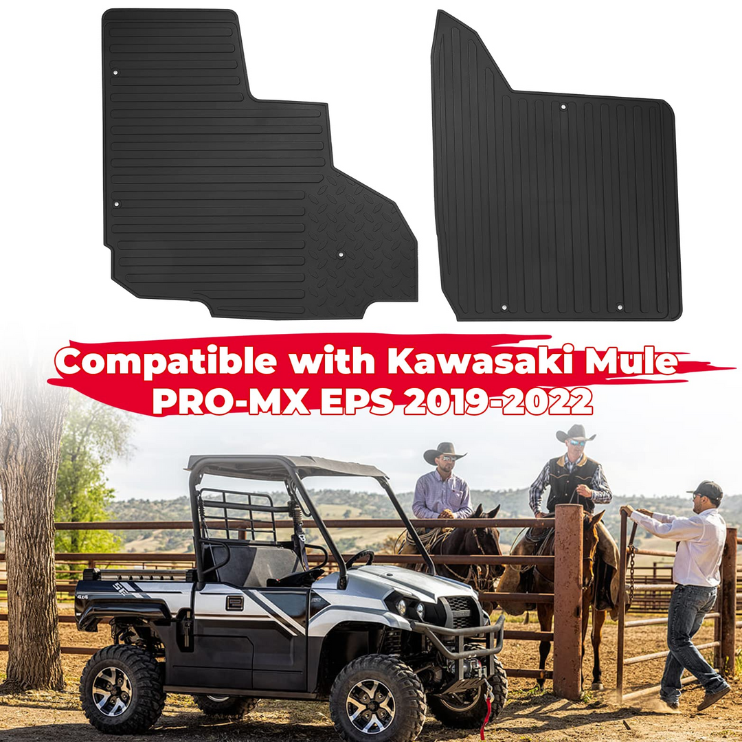 Floor Mats Fit Kawasaki Mule PRO-MX EPS - Kemimoto