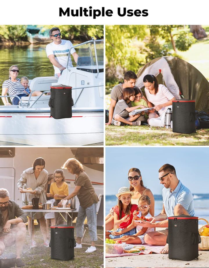 Portable Trash Can, Reusable Trash Bag For Boat - Kemimoto