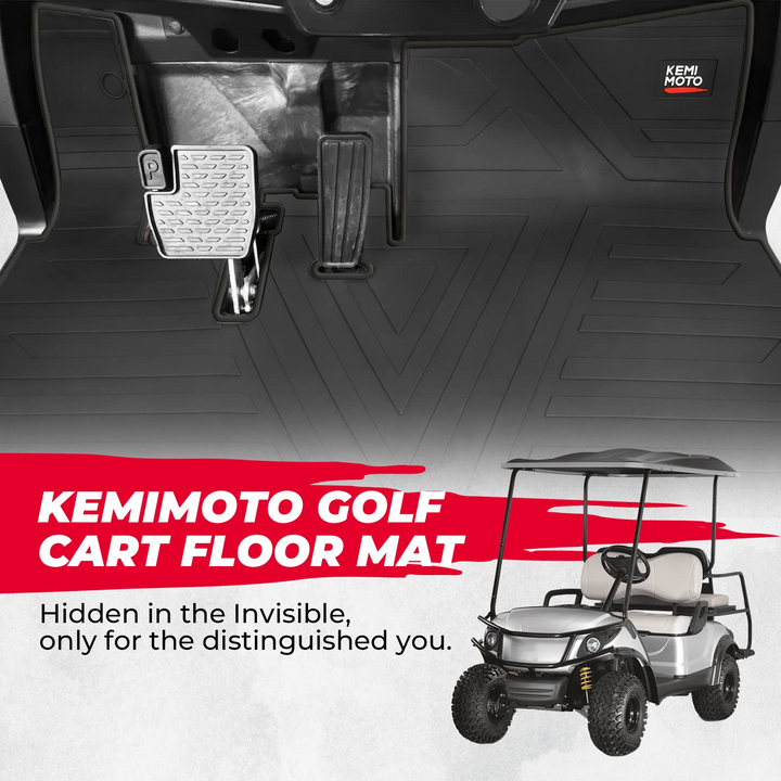 Golf Cart Floor Mat Full Coverage Fit For UMAX Rally/Drive 2 Models (2017-2023) - Kemimoto