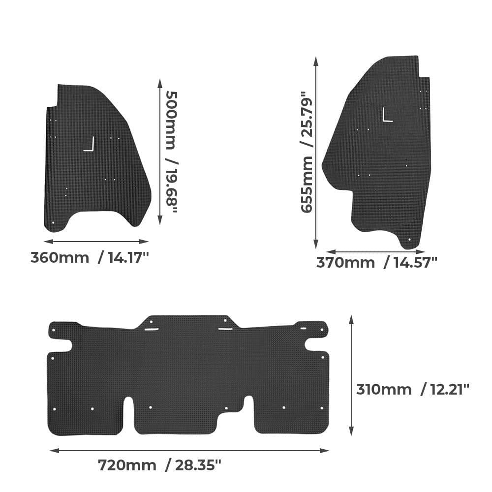 Honda Talon 1000R/ 1000X Mud Guard ( 3 pcs ) - Kemimoto