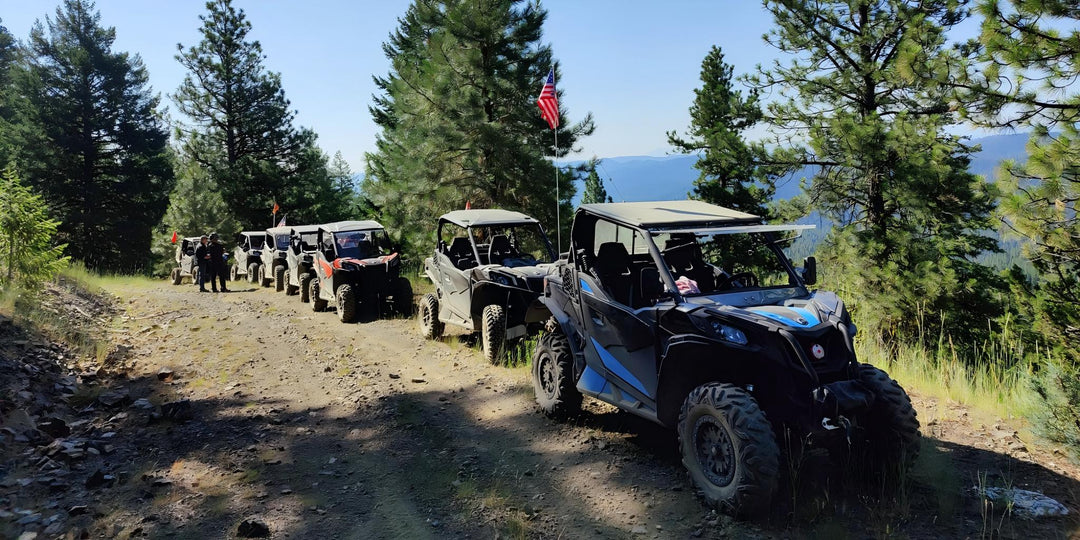 Can-Am Side-by-Side is off-roading
