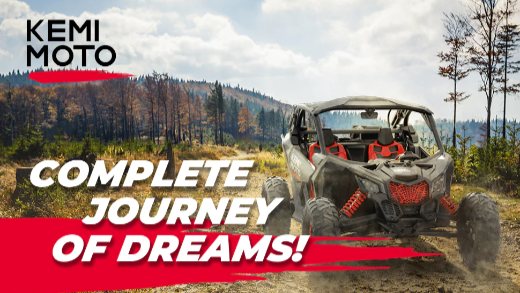 Can-am Maverick X3 parked on the rocky and dirty trail