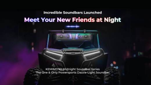 Kemimoto’s one-of-a-kind Midnight UTV sound bars