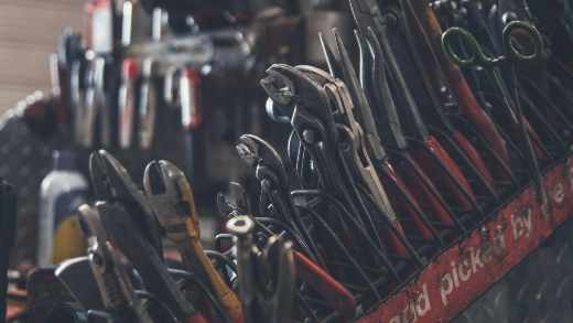 Tools in Mechanic’s Garage
