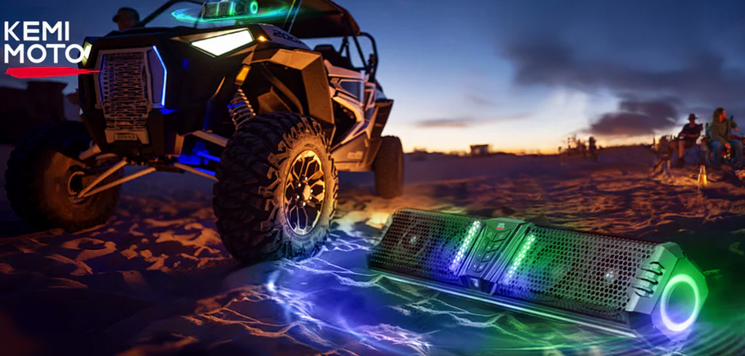 Kemimoto Soundbar for UTVs, ATVs, Golf Carts, Boats