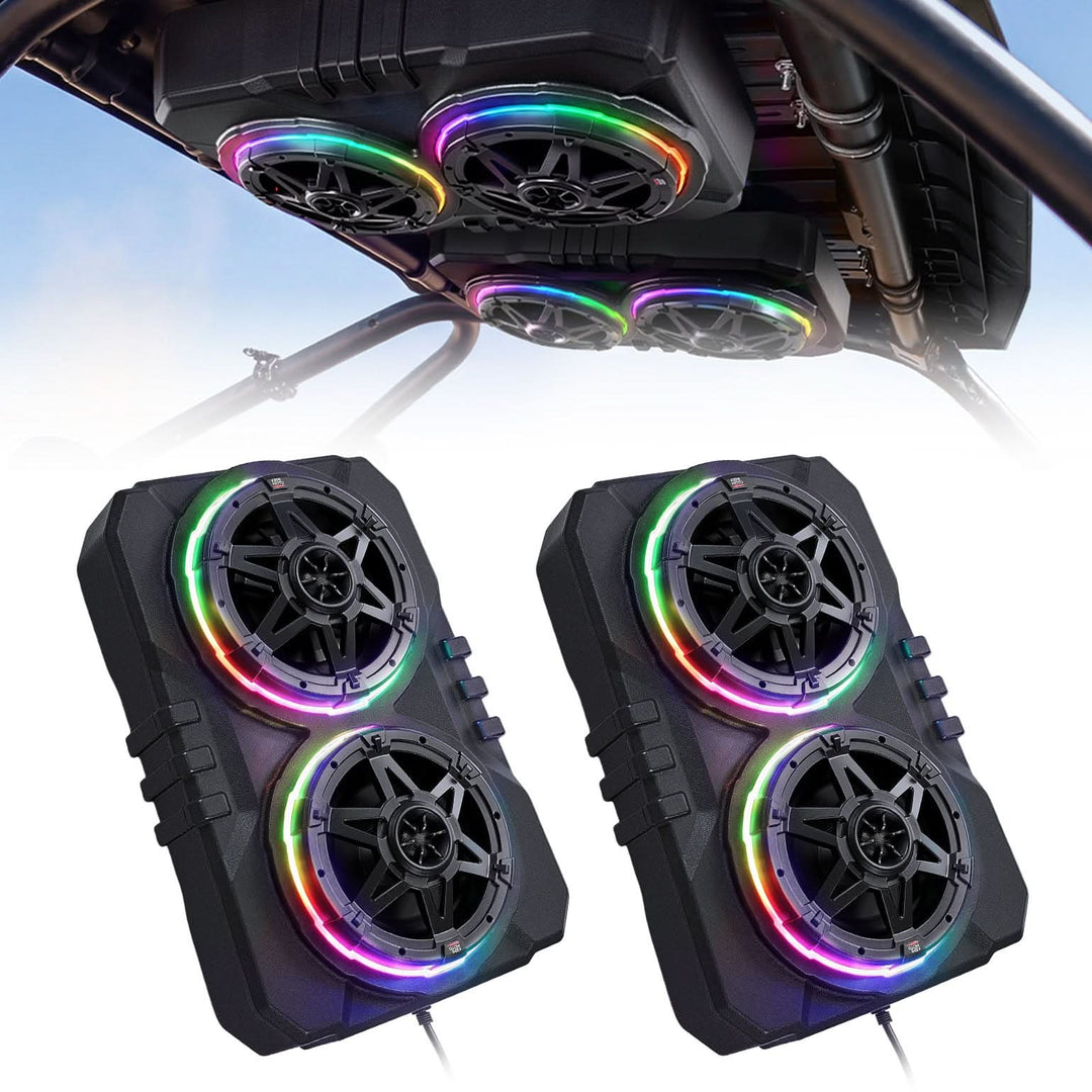 6.5 Inch UTV Roof Sound System Compatible with Can-Am X3 & Max RZR