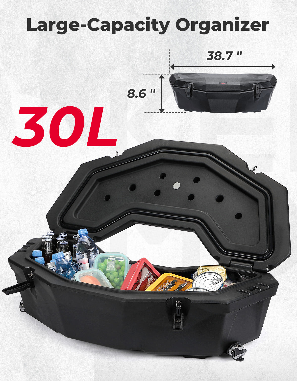 30L Rear Storage Box for Can-am X3/MAX, Commander
