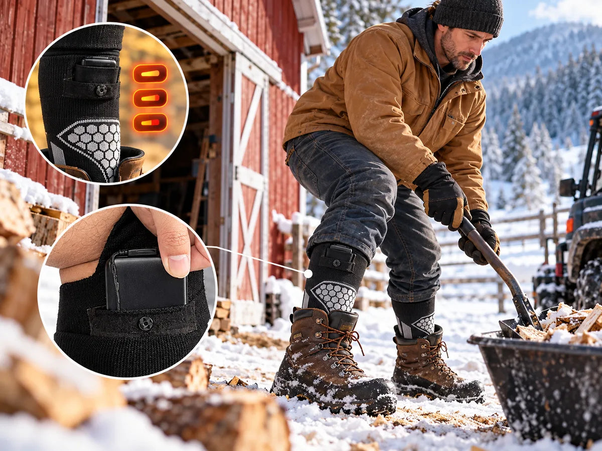 Outdoor Work in Winter Boots
