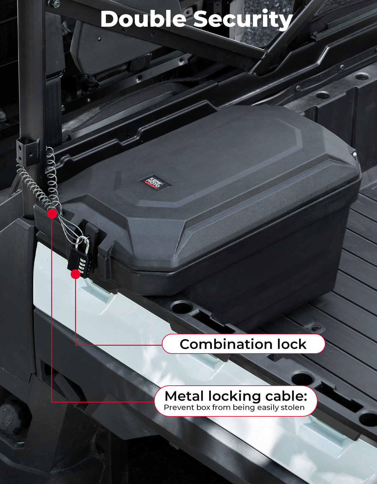 45L Storage box / Cargo Box (Left Side) for Polaris Ranger 1000 900 570 700 XP 1000 - Kemimoto