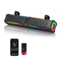 Kemimoto Midnight 70 Lite Gen2 28-inch 8 Speaker UTV Sound Bar Polymer