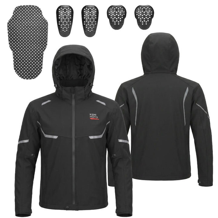2-in-1 Detachable Liner CE Armor All Season Motorcycle Jacket