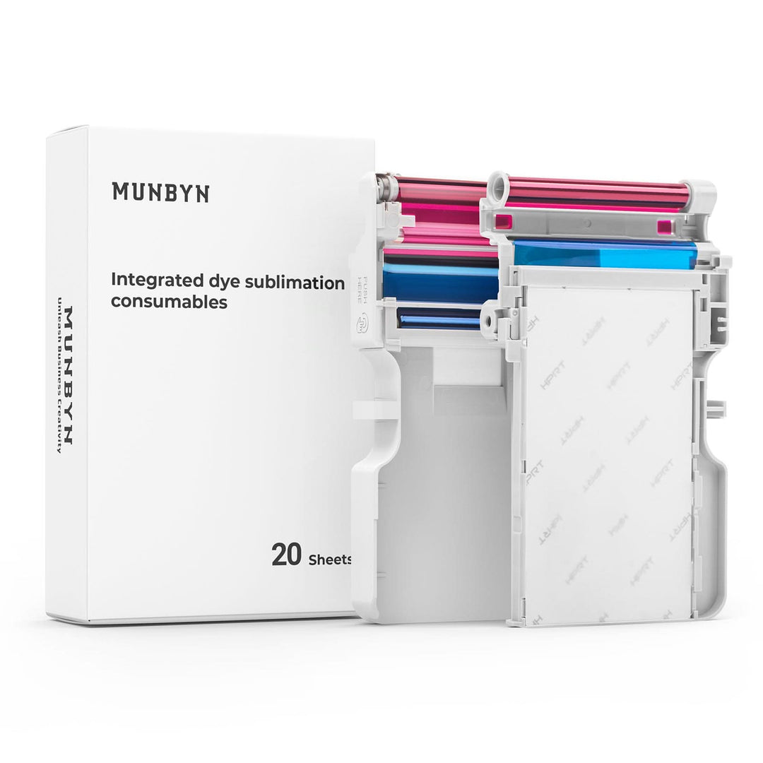 MUNBYN 2"x3" Premium Instant Photo Paper Automatic Lamination - Kemimoto