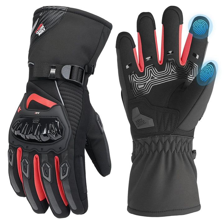 Rainproof Riding Warm Gloves with Touchscreen for Motorcycle Riding, ATV, UTV, Snowmobile