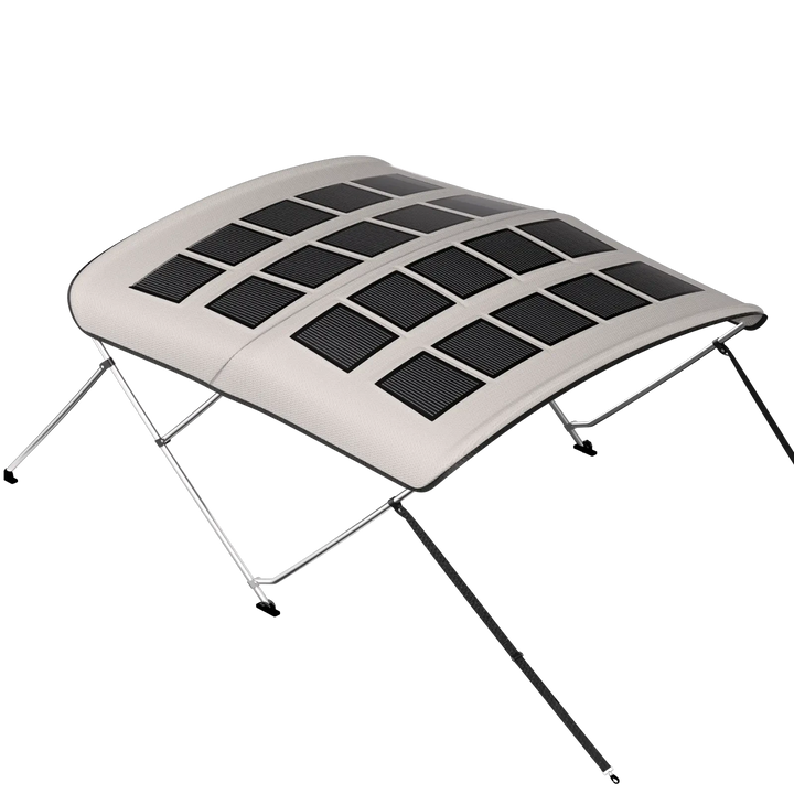 BougeRV 200W N-Type Solar Bimini Top for Boats