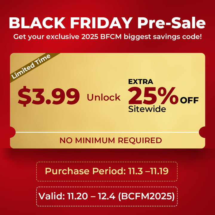 Only $1 Unlock Up to 28% OFF Sitewide — Black Friday Pre-Sale - Kemimoto