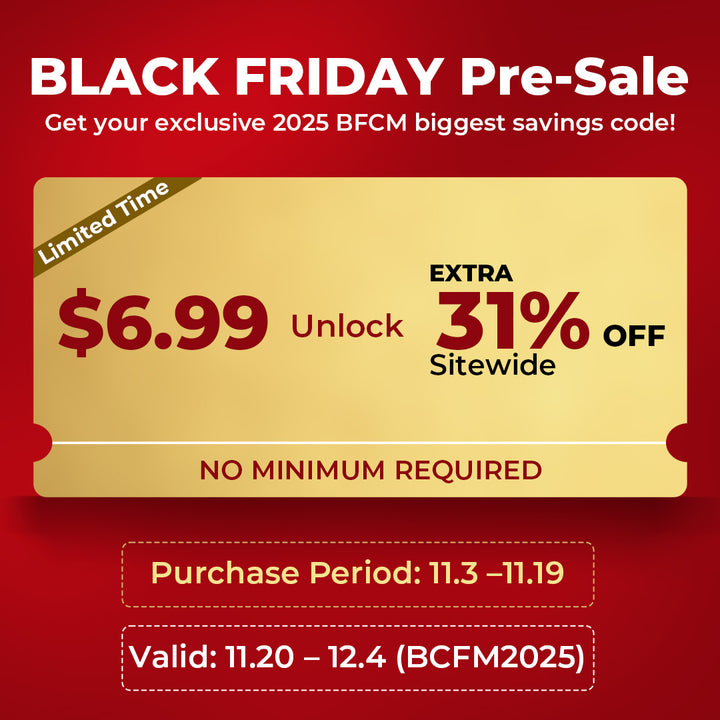 Only $1 Unlock Up to 31% OFF Sitewide — Black Friday Pre-Sale