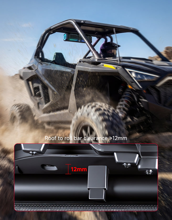 Kemimoto Midnight 50 Lite Gen2 20-inch 6 Speaker UTV Sound Bar Polymer