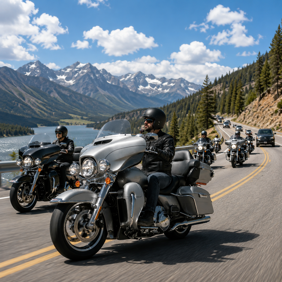 Long highway rides and weekend touring