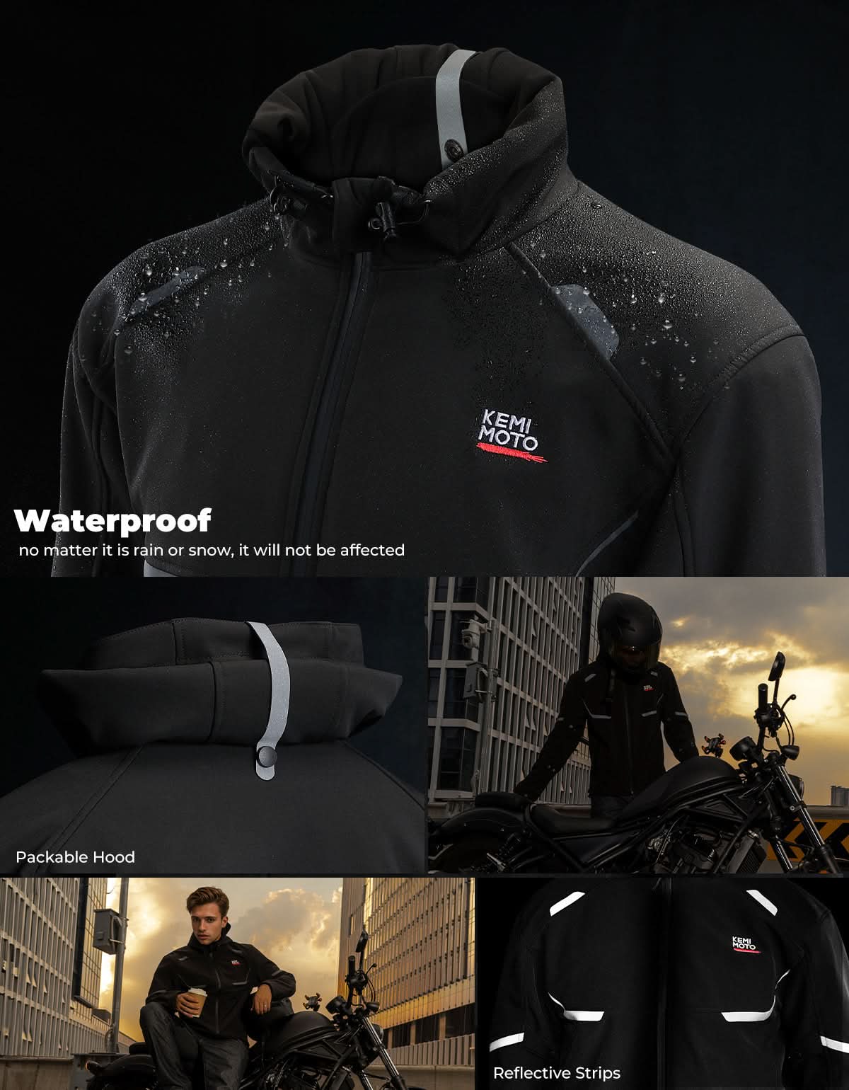 Waterproof Heated Motorcycle Jacket