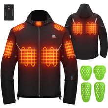 Heated Jacket with 10000 mAh Battery for Motorcycle Outdoor Hiking