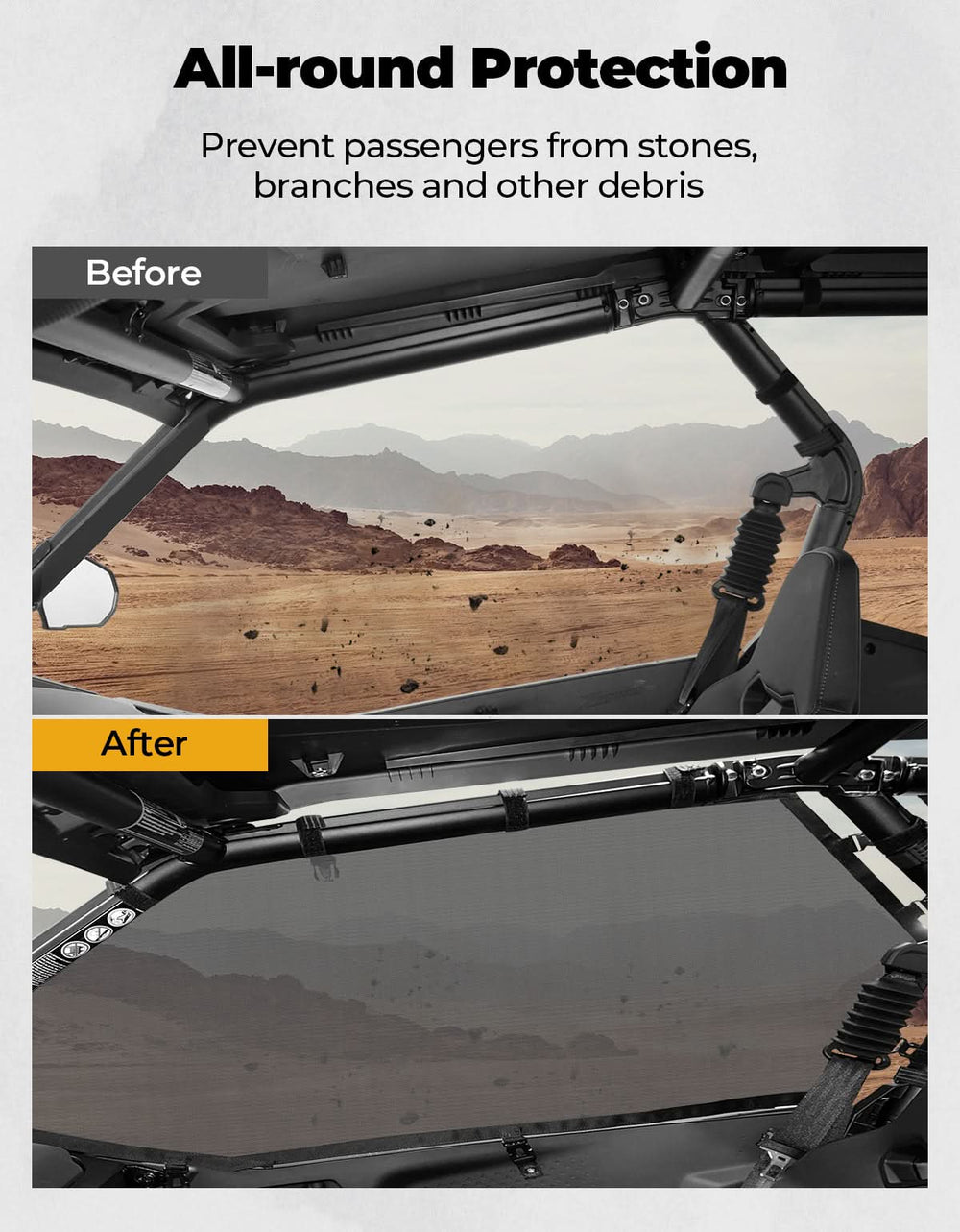 UTV Window Mesh for CFMOTO ZFORCE 950 SPORT 4 - Kemimoto