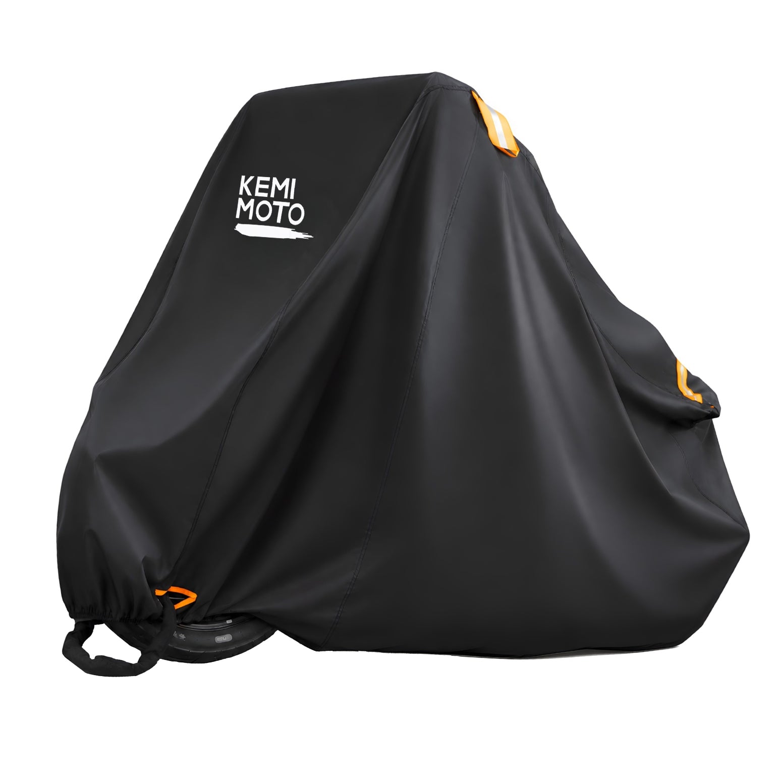 Motorcycle Cover with Lock Holes & Windproof Buckle, Reflective Strips