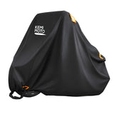 Motorcycle Cover with Lock Holes & Windproof Buckle, Reflective Strips