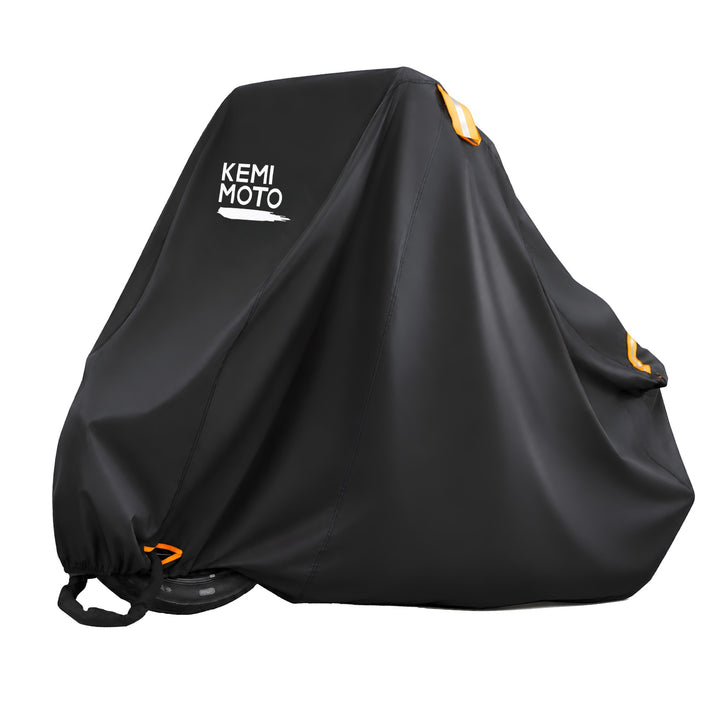Motorcycle Cover with Lock Holes & Windproof Buckle, Reflective Strips