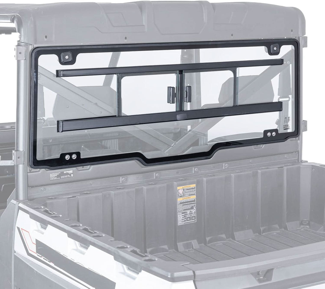 Sliding Glass Rear Window for Polaris Ranger 570 / 900 / 1000 & XP Crew (2013–2026) - Kemimoto