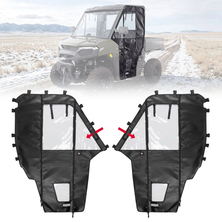 UTV Soft Doors for Polaris Ranger 500 2026, 2-Door Set