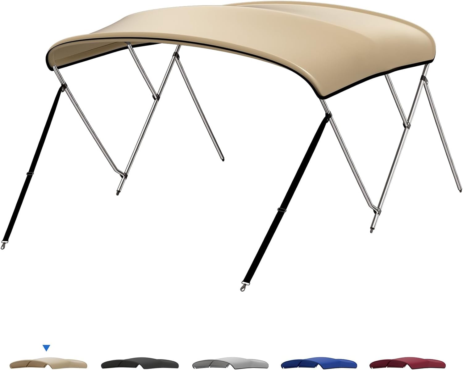 3 Bow Bimini Top for Boat - Kemimoto