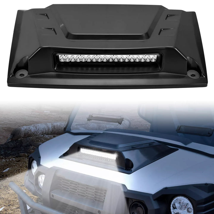 UTV Hood Scoop with Light for Kawasaki Mule Pro FXT DXT DX FX - Kemimoto