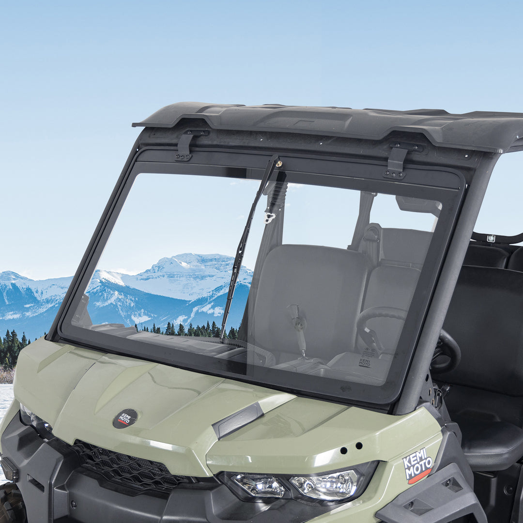 Vented Full Windshield For Can-Am Commander Maverick Sport Trail  (2018–2026) - Kemimoto