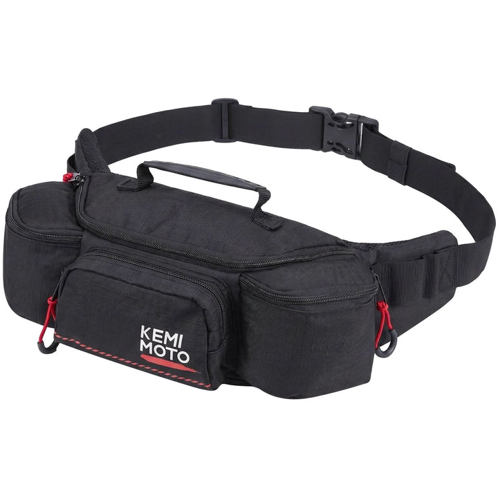 2.5L Multi-Pocket Waist Bag with 5mm Lumbar Support for Cycling, Running and Commuting