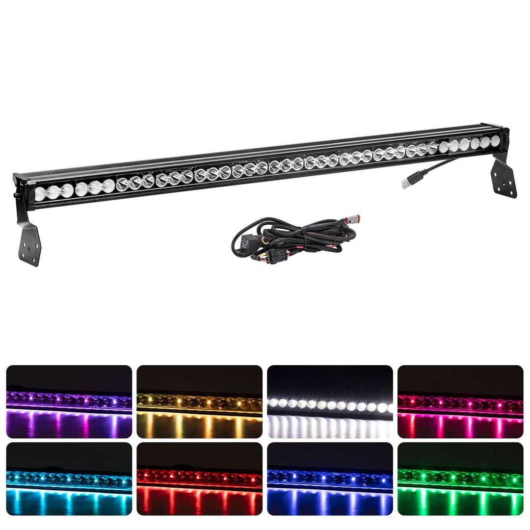 50" 390W RGB LED Light Bar for Can-Am Maverick X3 X3 Max R (2017–2025)