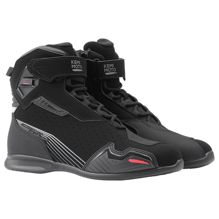 Men’s Ankle Motorcycle Boots For Riding & Travel - Kemimoto