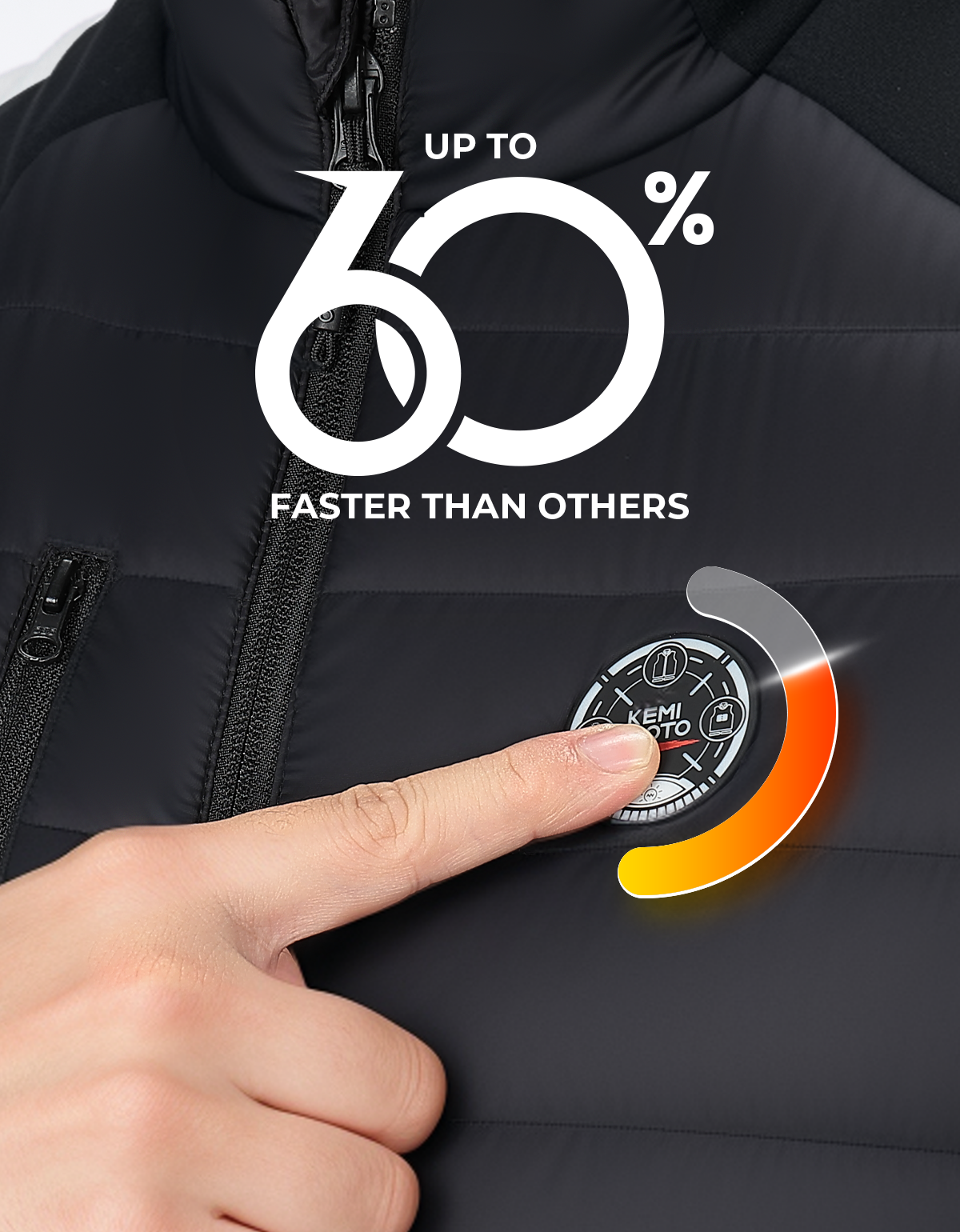 Heated Vest for Women and Men Thermal Reflective with Battery Pack - Kemimoto