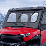 7mm Glass Front Windshield With Manual Vent & Dual Wiper For Honda Pioneer 1000