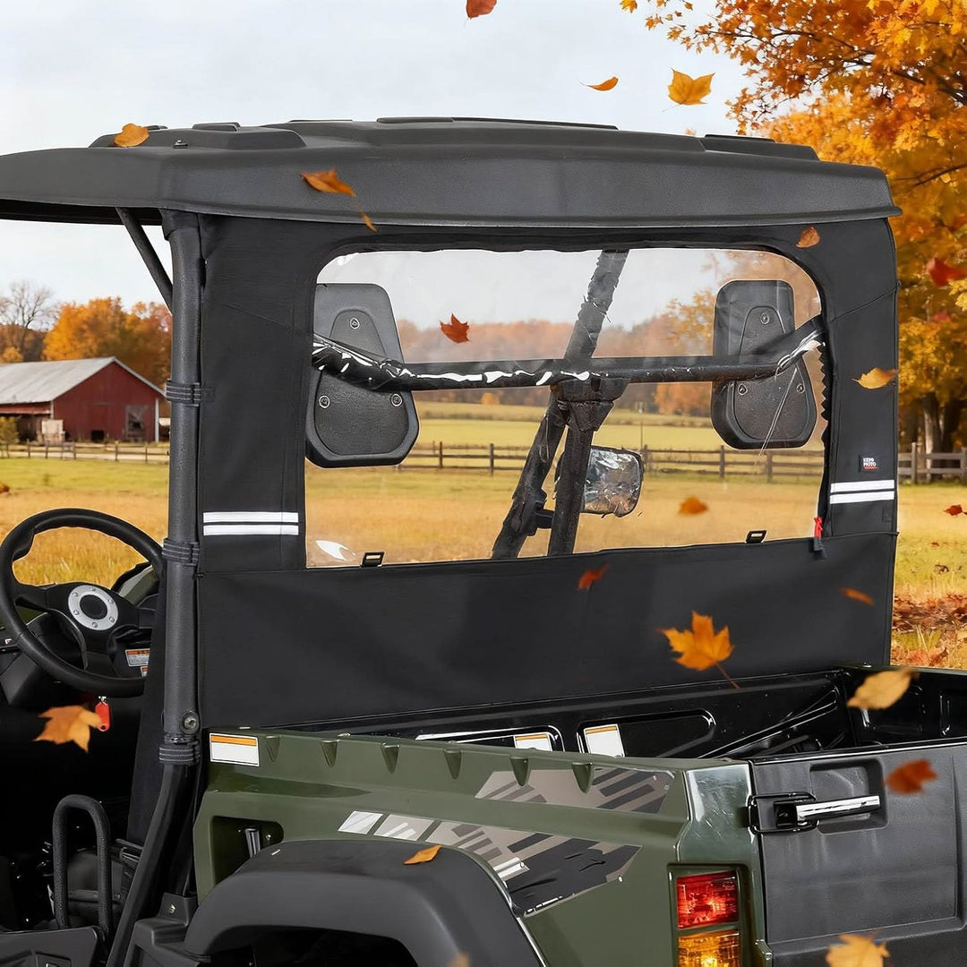 UTV Soft Rear Windshield for Hisun, Massimo MSU500/700 & Cub Cadet 500/700