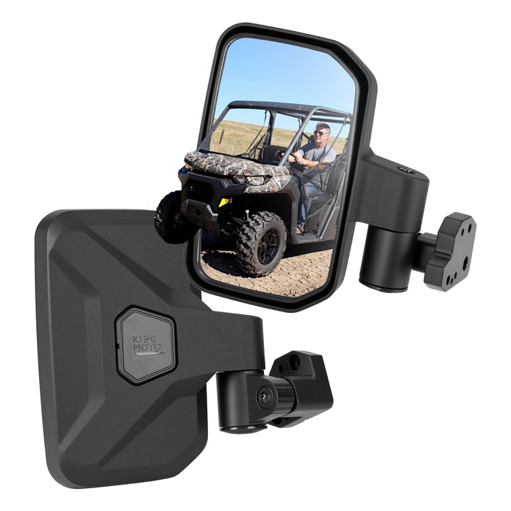 Auto-Reset UTV Side Mirrors Compatible with Can-Am Defender 2016+